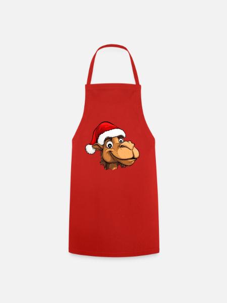 Kamel Weihnachten - Kochschürze - Rot