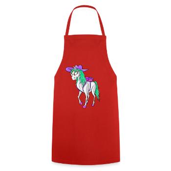Zurück zur Schule 2026 Unicorn Style Design Tee Kids - Kochschürze - Rot - Vorne - AI Model Male 185 dark (185cm)