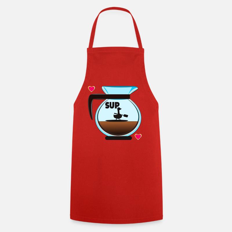 SALUT GOOSE FILTER CAFÉ CAFÉ - Tablier de cuisine - rouge