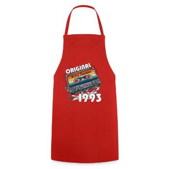 Cassette du 33e anniversaire Volume décembre 1993 - Tablier de cuisine - rouge - Devant - AI Model Male 185 dark (185cm)