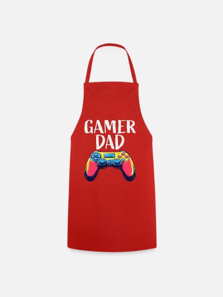 Gamer Dad Controller Grafik - Kochschürze - Rot
