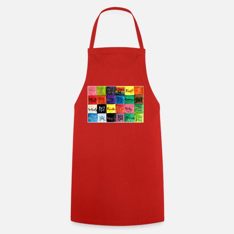 Runensegen_A5 - Tablier de cuisine - rouge