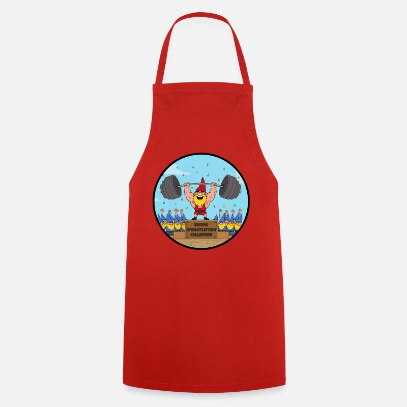 Champion Gnome - Cooking Apron - red