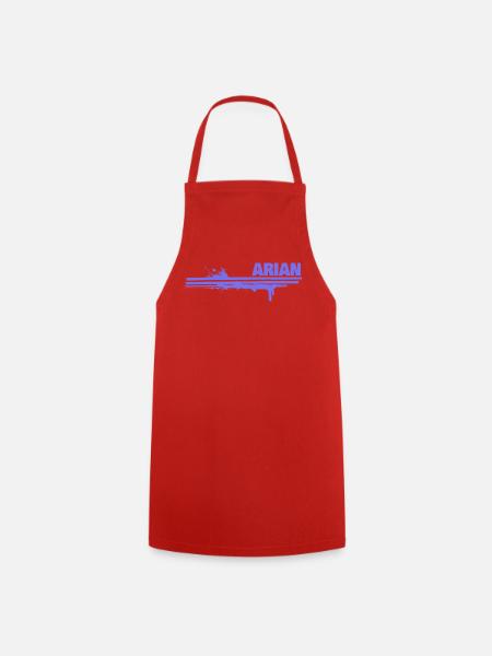 Geschenk für Arian - Kochschürze - Rot