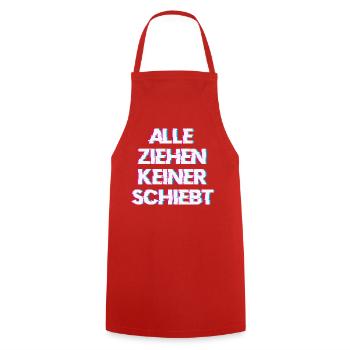 Hardtekk Tekk - Kochschürze - Rot - Vorne - AI Model Male 185 dark (185cm)