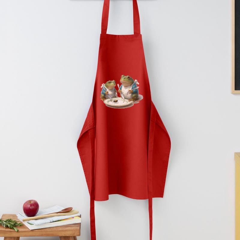 Frog Dinner: Fly on a Plate Cooking Apron
