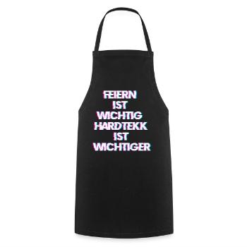 Hardtekk Tekk - Cooking Apron - black - Front - AI Model Male 185 dark (185cm)