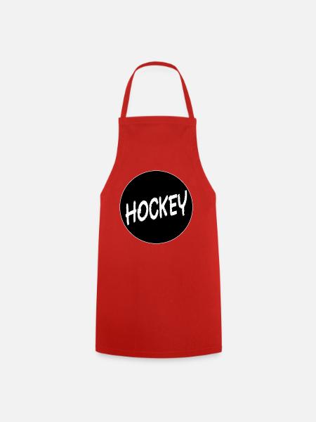 Eishockeyspieler - Kochschürze - Rot