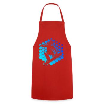 Snowboard style for every occasion - Cooking Apron - red - Front - AI Model Male 185 dark (185cm)