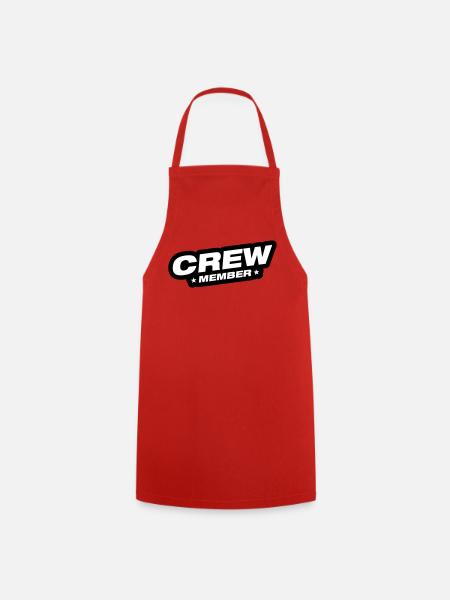 Crew Mitglied - Kochschürze - Rot