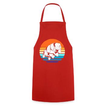 Tardigrade Tardigrade Tardigrade Water Bear - Cooking Apron - red - Front - AI Model Male 185 dark (185cm)