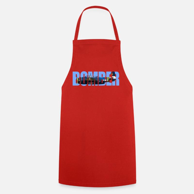 Bomber TBF Avenger - Cooking Apron - red