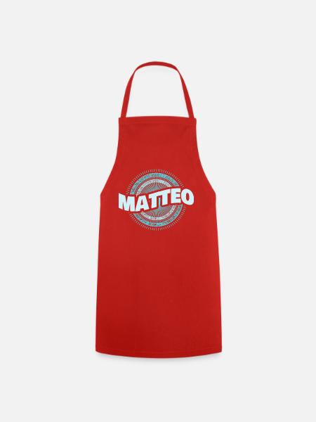 Geschenk für Matteo - Kochschürze - Rot