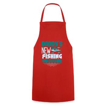 Anglers Fishermen Fishing Sport Fishermen - Cooking Apron - red - Front - AI Model Male 185 dark (185cm)