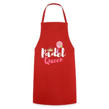 Frauen Padel Queen Padel Spielerin Tennis Padelspielerin - Kochschürze - Rot - Vorne - AI Model Male 185 dark (185cm)
