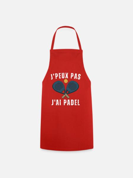 Ich kann kein Padel haben - Kochschürze - Rot
