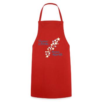 Cirque en journée – théâtre le soir - Tablier de cuisine - rouge - Devant - AI Model Male 185 dark (185cm)