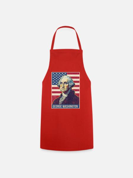 George Washington - Kochschürze - Rot