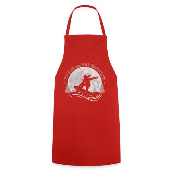 Juste une fille qui aime le snowboard - Tablier de cuisine - rouge - Devant - AI Model Male 185 dark (185cm)