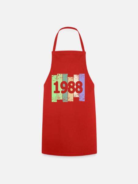 1988 - Kochschürze - Rot