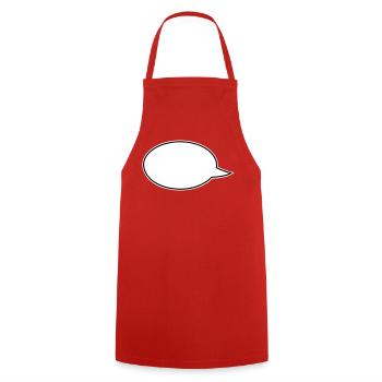 Liens de bandes dessinées dans les bulles de dialogue - Tablier de cuisine - rouge - Devant - AI Model Male 185 dark (185cm)