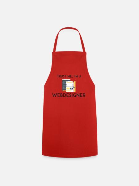 Vertrau mir, ich bin Webdesigner - Kochschürze - Rot