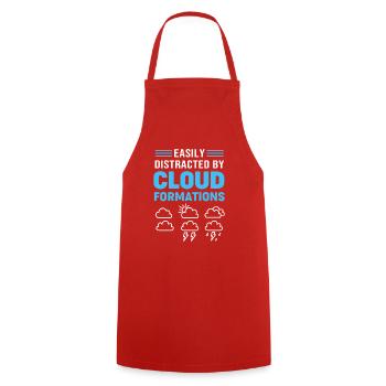 Météorologue en météorologie, tempête et tornade, météorologique - Tablier de cuisine - rouge - Devant - AI Model Male 185 dark (185cm)