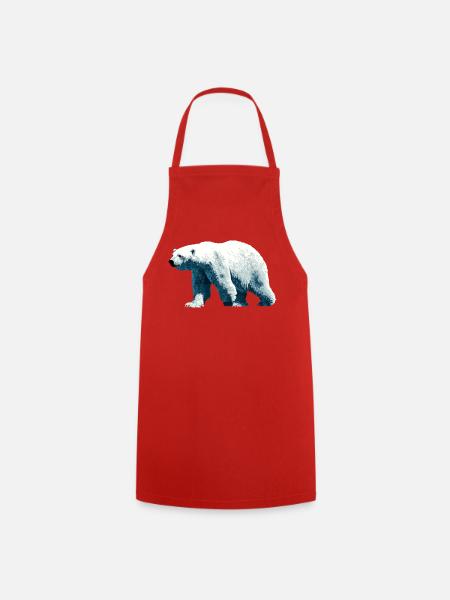 Polar Bär Eisbär - Kochschürze - Rot