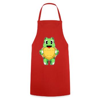 Cœur de Tortue - Tablier de cuisine - rouge - Devant - AI Model Male 185 dark (185cm)