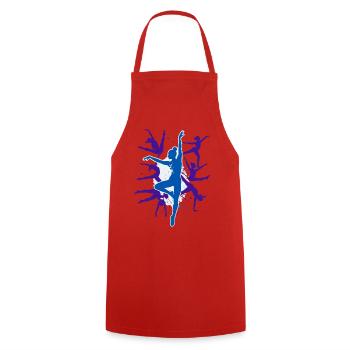 Gymnastics Gymnastics Acrobatics Artistic Gymnastics - Cooking Apron - red - Front - AI Model Male 185 dark (185cm)