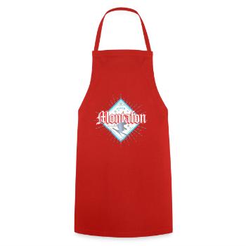Montafon Vorarlberg Skifahrer Après-Ski Souvenir - Kochschürze - Rot - Vorne - AI Model Male 185 dark (185cm)