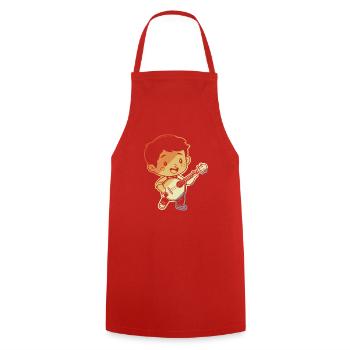 Little Banjoist Comic - Cooking Apron - red - Front - AI Model Male 185 dark (185cm)