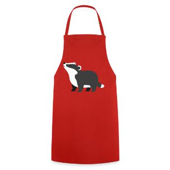 Style minimaliste curieux et mignon - Tablier de cuisine - rouge - Devant - AI Model Male 185 dark (185cm)