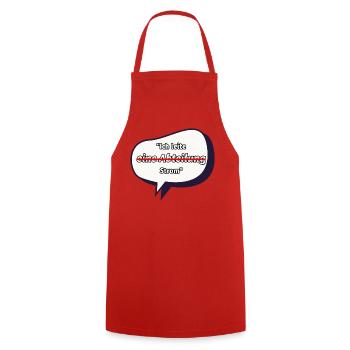 I Conduct Electricity Saying - Cooking Apron - red - Front - AI Model Male 185 dark (185cm)