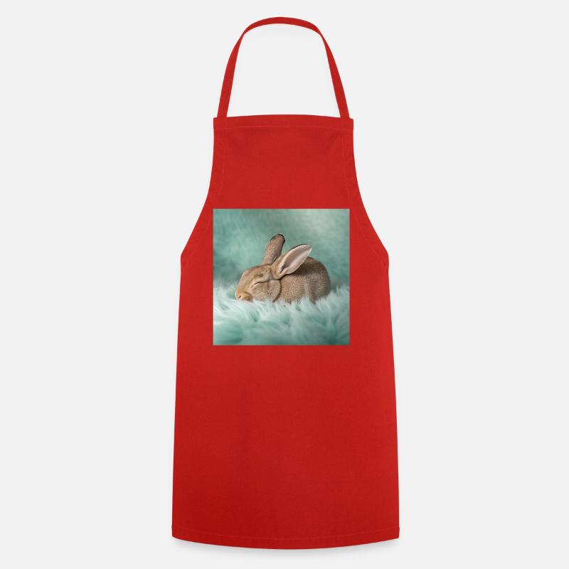 Rabbit Neon Dreams - Cooking Apron - red