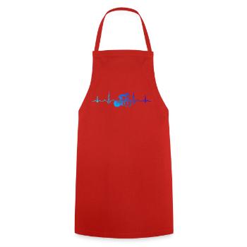 Modern road bike artwork - Cooking Apron - red - Front - AI Model Male 185 dark (185cm)