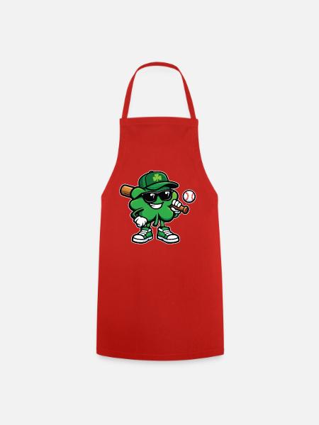 Baseball Shamrock St Patrick's Irish - Kochschürze - Rot
