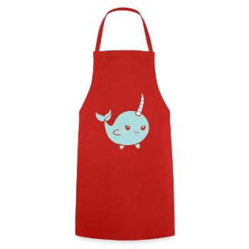narval - Tablier de cuisine - rouge - Devant - AI Model Male 185 dark (185cm)