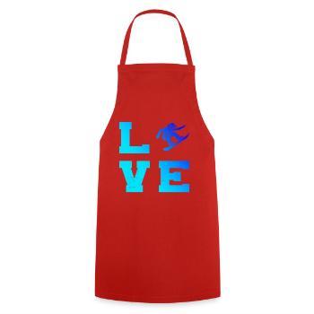 Œuvres d’art propres pour snowboard féminin - Tablier de cuisine - rouge - Devant - AI Model Male 185 dark (185cm)