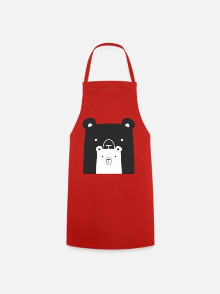 Bären Bär Eisbär Braunbär I Geschenkidee - Kochschürze - Rot