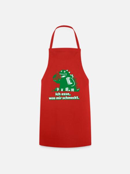 Ich esse was mir schmeckt Monster - Kochschürze - Rot