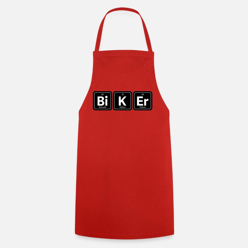 Bi K Er Biker - Cooking Apron - red