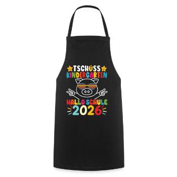 Bye bye kindergarten daycare graduates 2026 - Cooking Apron - black - Front - AI Model Male 185 dark (185cm)
