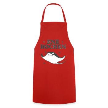 Smoker shirt Smoking Manta Ray Vintage - Cooking Apron - red - Front - AI Model Male 185 dark (185cm)