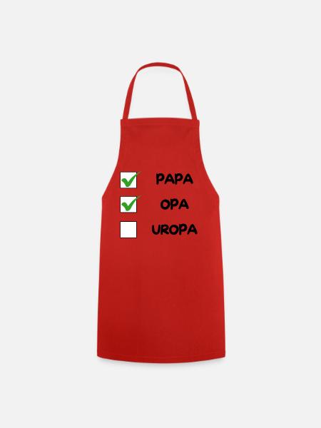 OPA Checkliste - Förkläde - röd