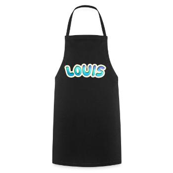 Job Louis - Cooking Apron - black - Front - AI Model Male 185 dark (185cm)