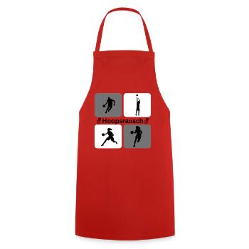 Basketball Silhouettes Dynamics - Cooking Apron - red - Front - AI Model Male 185 dark (185cm)