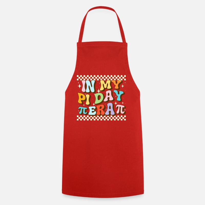 Dans mon élève professeur de maths drôle à l’ère Pi Day - Tablier de cuisine - rouge
