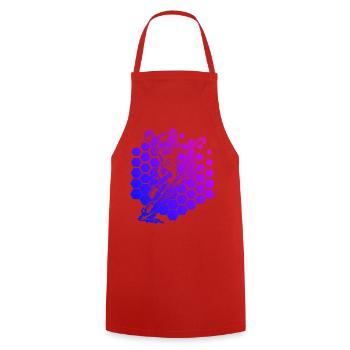 Handball Stil für jeden Anlass fuer Frauen - Kochschürze - Rot - Vorne - AI Model Male 185 dark (185cm)