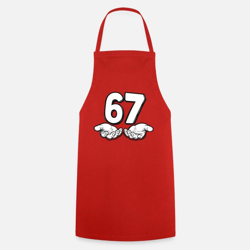 Six Seven Trend - Cooking Apron - red